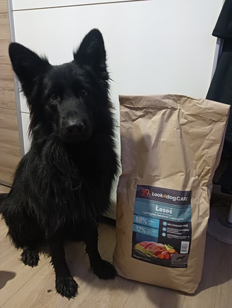 Zestaw karma Look4dog CARE 12 kg + duża szczotka