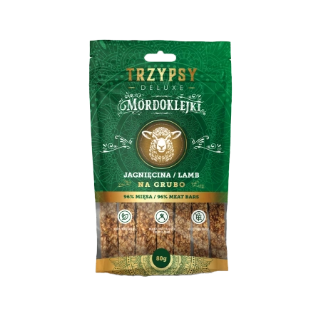 Przysmak dla psa MORDOKLEJKI NA GRUBO jagnięcina 80 g