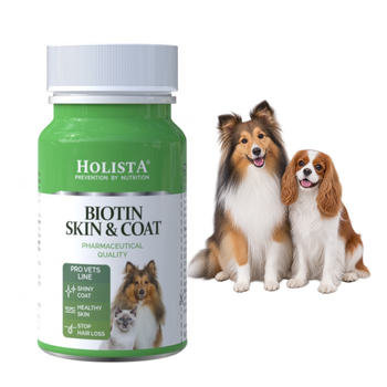 Holista Biotin Skin & Coat – biotyna na skórę i sierść, 90 tabletek
